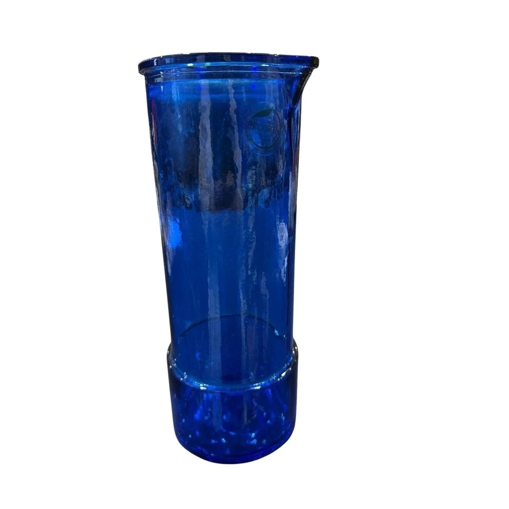 Spanish Cobalt Blue Recycled Glass Cocktail Mixing Glass, 9.5